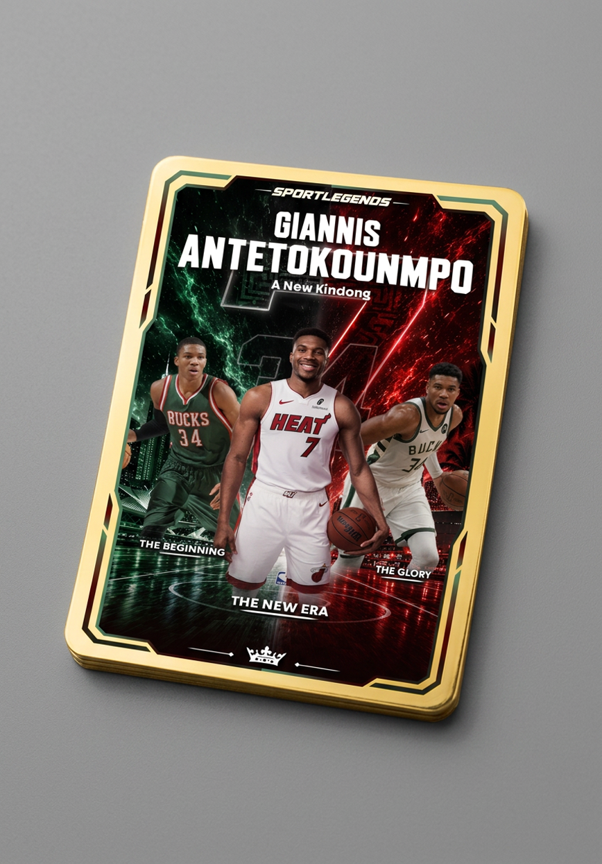 Giannis Antetokounmpo New Era Metal Card