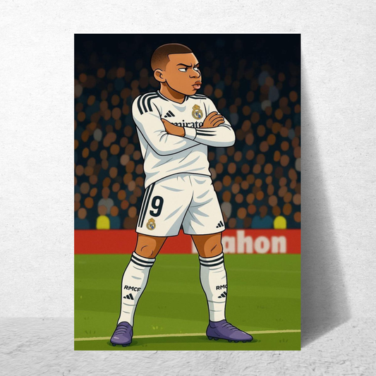 Kylian Mbappé Cartoon Edition