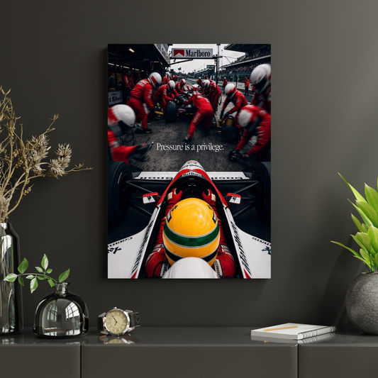 AYRTON SENNA "PRESSURE IS A PRIVILEGE"