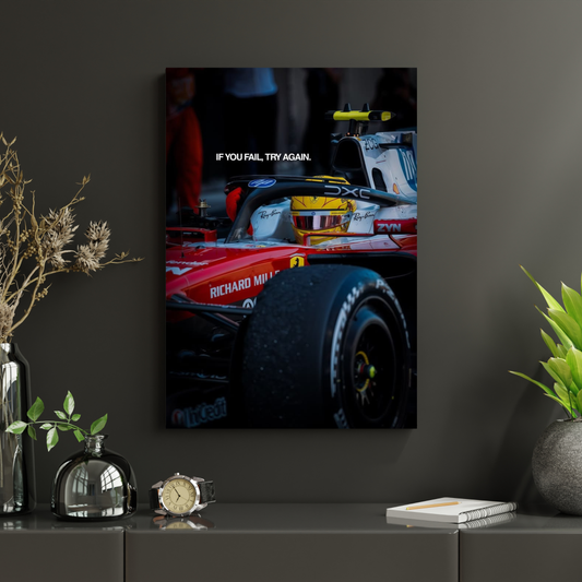 LEWIS HAMILTON ''IF YOU FAIL, TRY AGAIN.''