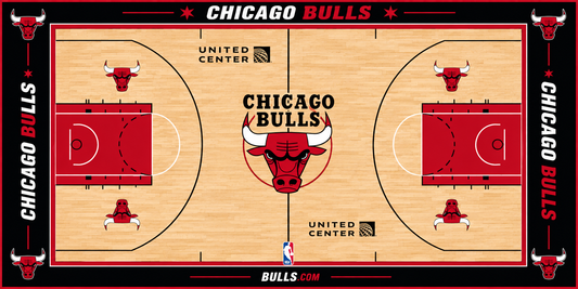 Chicago Bulls Basketball Court Acrylic Glass Wall Art