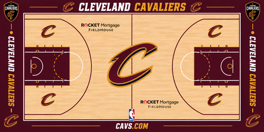 Cleveland Cavaliers Basketball Court Acrylic Glass Wall Art