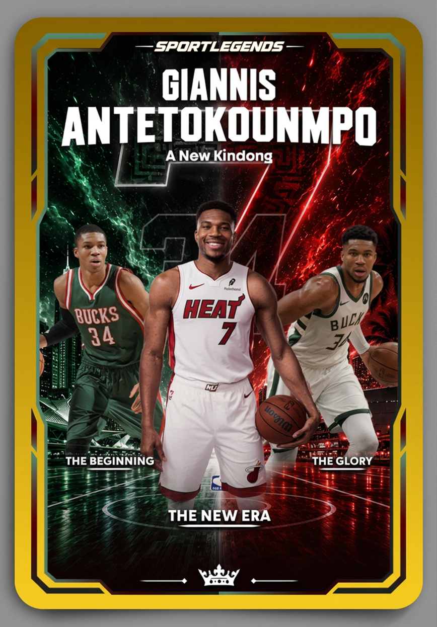 Giannis Antetokounmpo New Era Metal Card