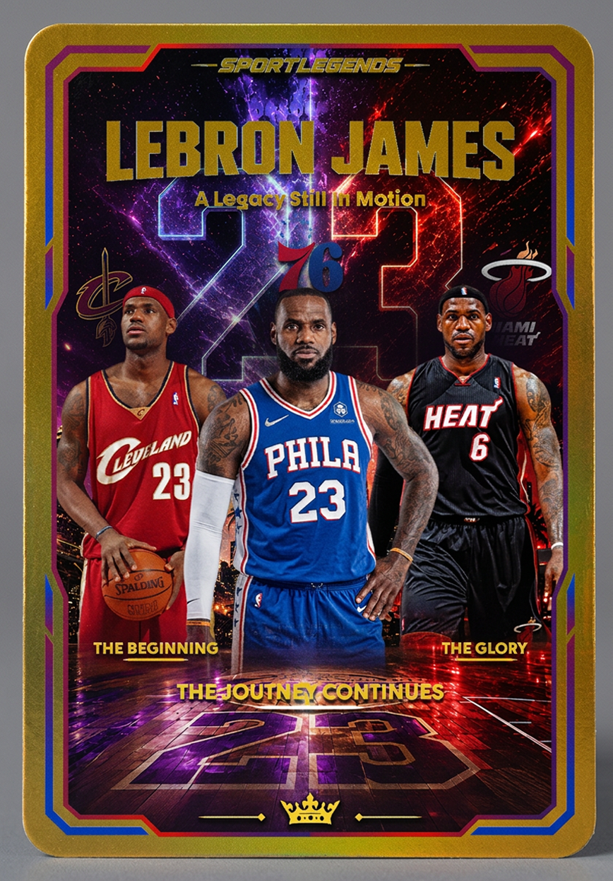 LeBron James Legacy Journey Metal Card